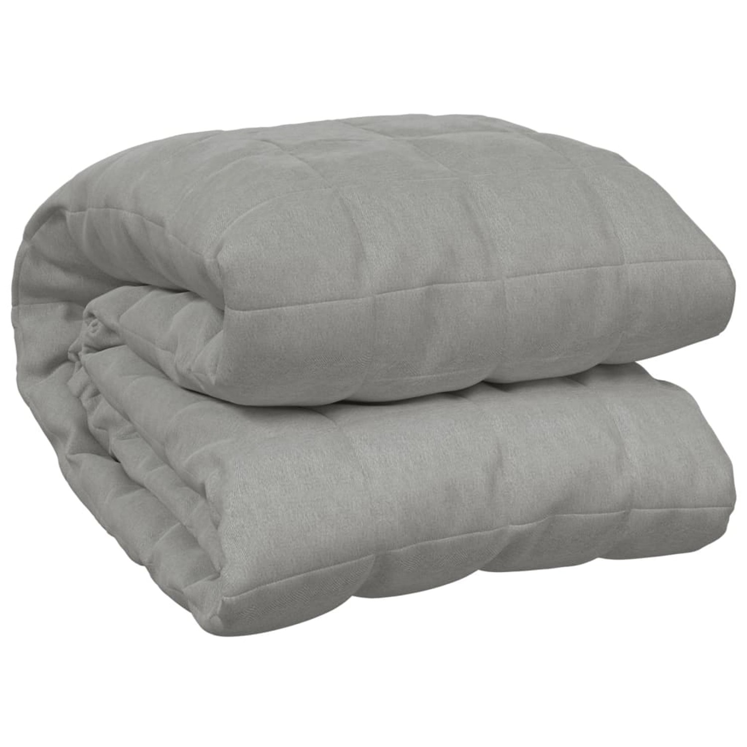 vidaXL Gewichtsdecke Grau 135x200 cm 10 kg Stoff