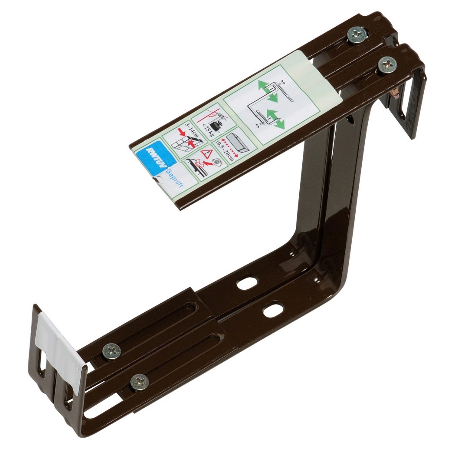 Balkonkastenhalter 2er Set Braun