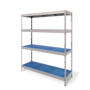 Ar Shelving Lebensmittelregal Gastronorm, 4 Böden, 180x150x50 cm, für Gastronomie & Haushalt.