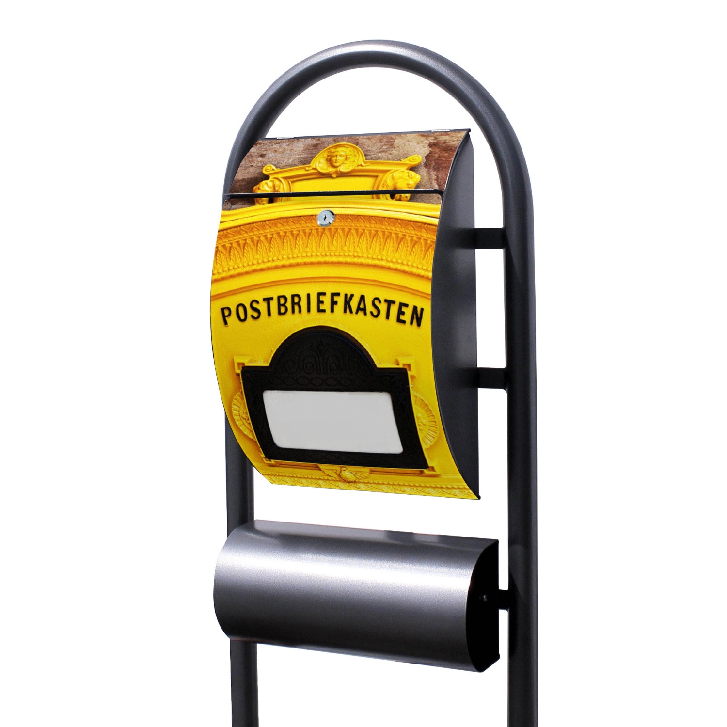 Banjado Standbriefkasten Hammerschlag Optik Größe 150x47x22cm Postkasten Fr günstig online kaufen