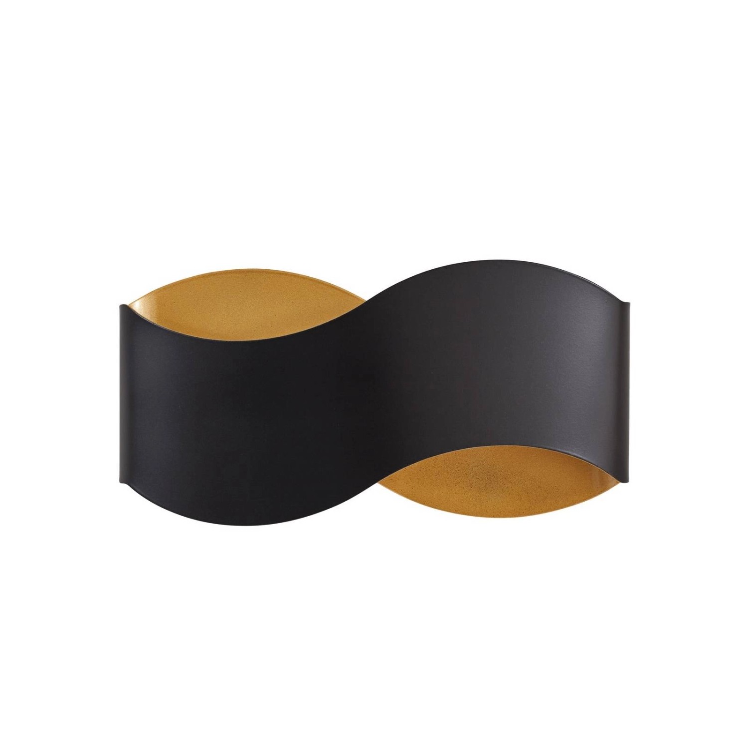 Lindby Wandleuchte Wandlampe Innen Dailin 10041537 Modern in Schwarz aus Metall 2-flammig G9 Wohnzimmerleuchte