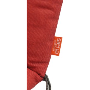 Siena Garden Hochlehner Auflage Mirach Uni Rot, Detailansicht.