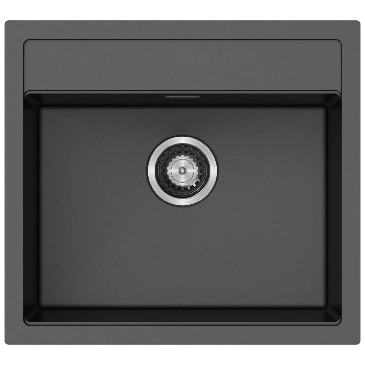 SOTECH Einbauspüle Atlanta 56FE Dunkelgraumetallic 560 x 510 x 200 mm Einzelbecken inkl. Siphon mit Raumschaffer