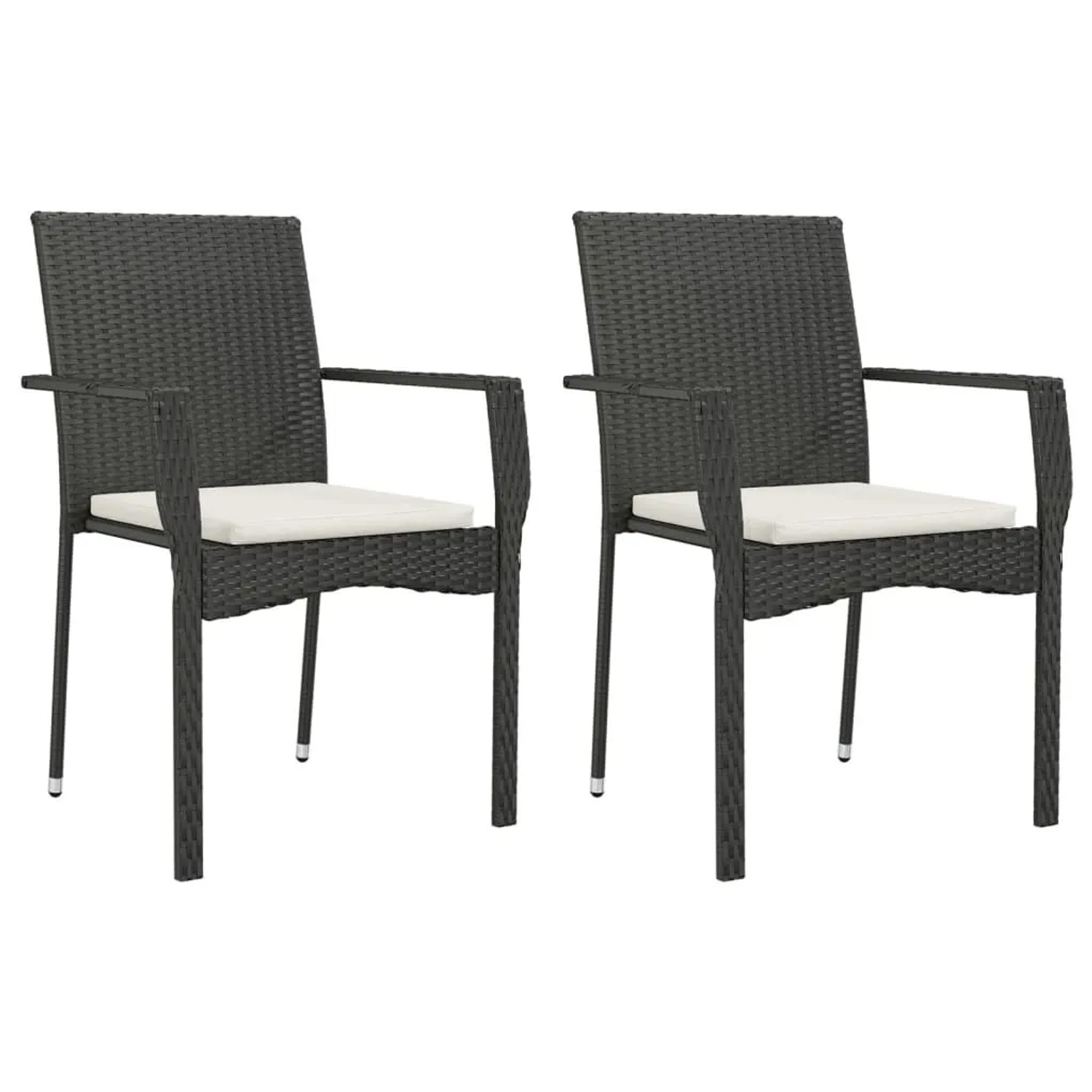 Furnicato Gartenstuhl Schwarz 59x53x88 Cm