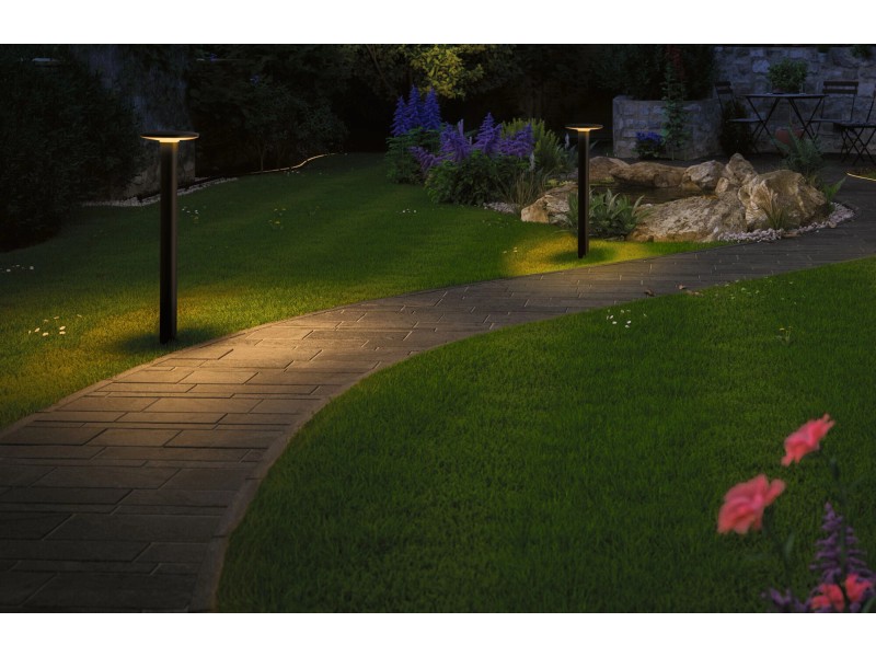 Paulmann LED-Outdoor-Pollerleuchte Plate Plug & Shine 24 V Anthrazit kaufen  bei OBI