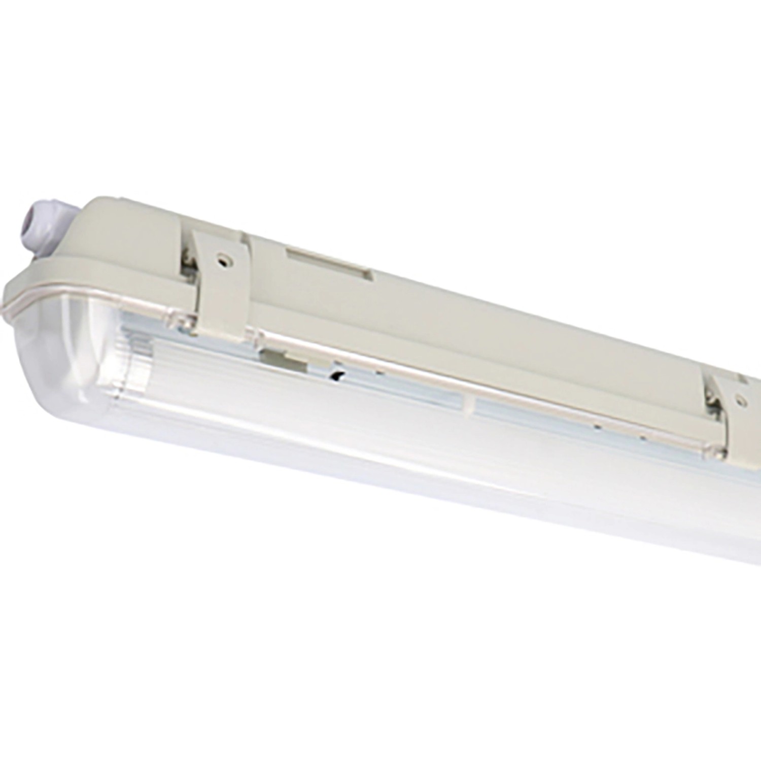 LED-Feuchtraumleuchte 7,5 W mit Sensor 1100 lm 4000 K 60 cm Grau