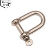 Conacord Schäkel, gerade Form, aus V4A-Stahl, 12 mm Durchmesser, 80 mm Länge.