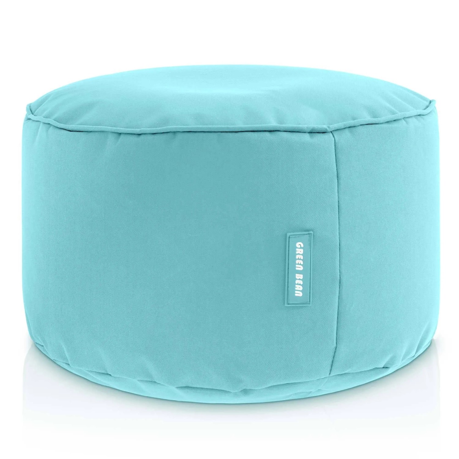 Green Bean Sitzpouf Stay 45 x 25 cm PVC Wetterfest Waschbarer Bezug mit EPS-Perlen-Füllung Aquamarin