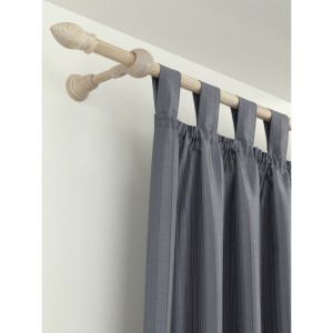 Gardinia Holz-Träger Country, 17 cm, Castell Eiche, für Stilgarnituren mit 25 mm Durchmesser.