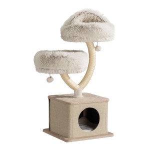 Fudajo Kratzbaum Zweigdesign Katzenhaus 95Cm Katzenkratzbaum Katzenbaum Katze