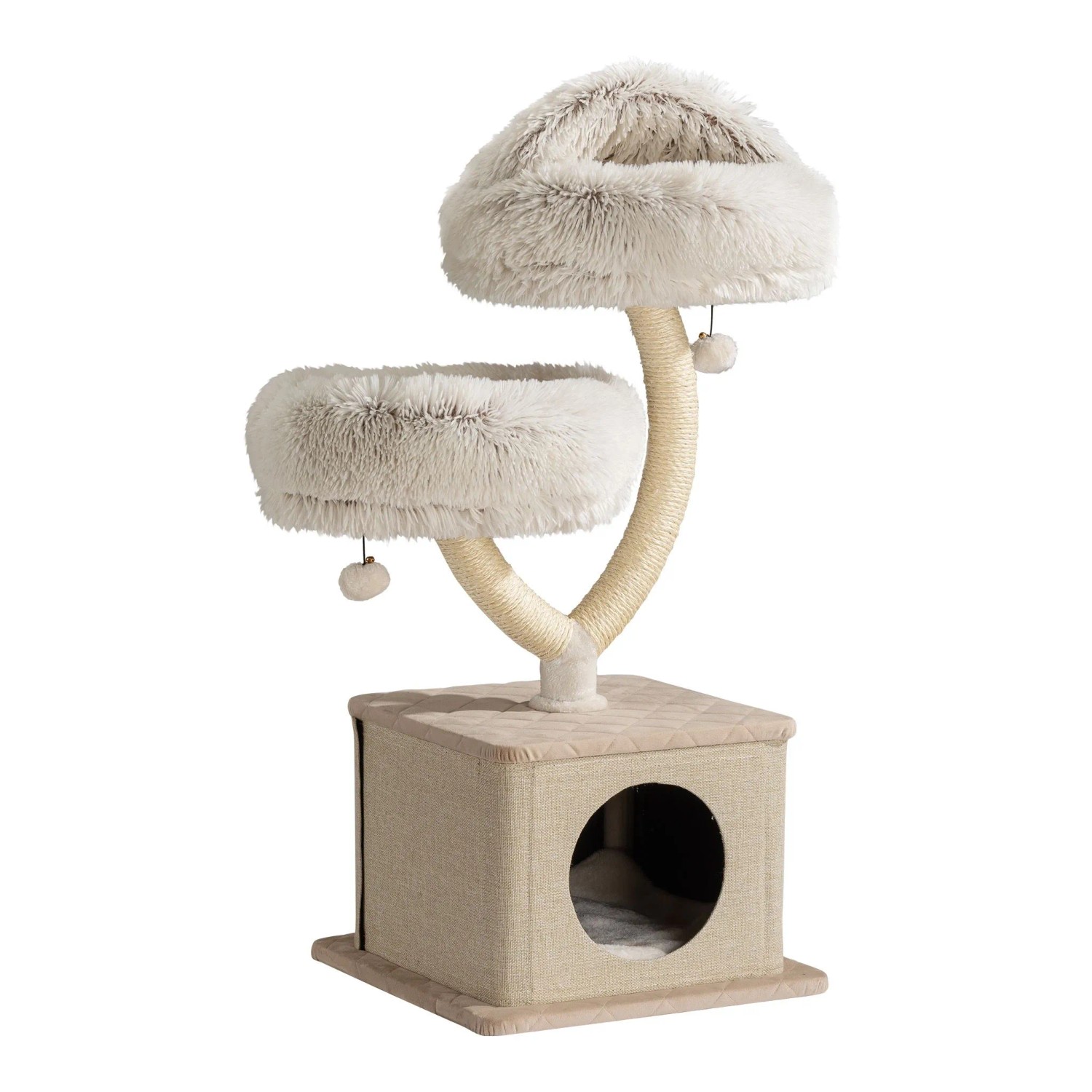 Fudajo Kratzbaum Zweigdesign Katzenhaus 95Cm Katzenkratzbaum Katzenbaum Katze
