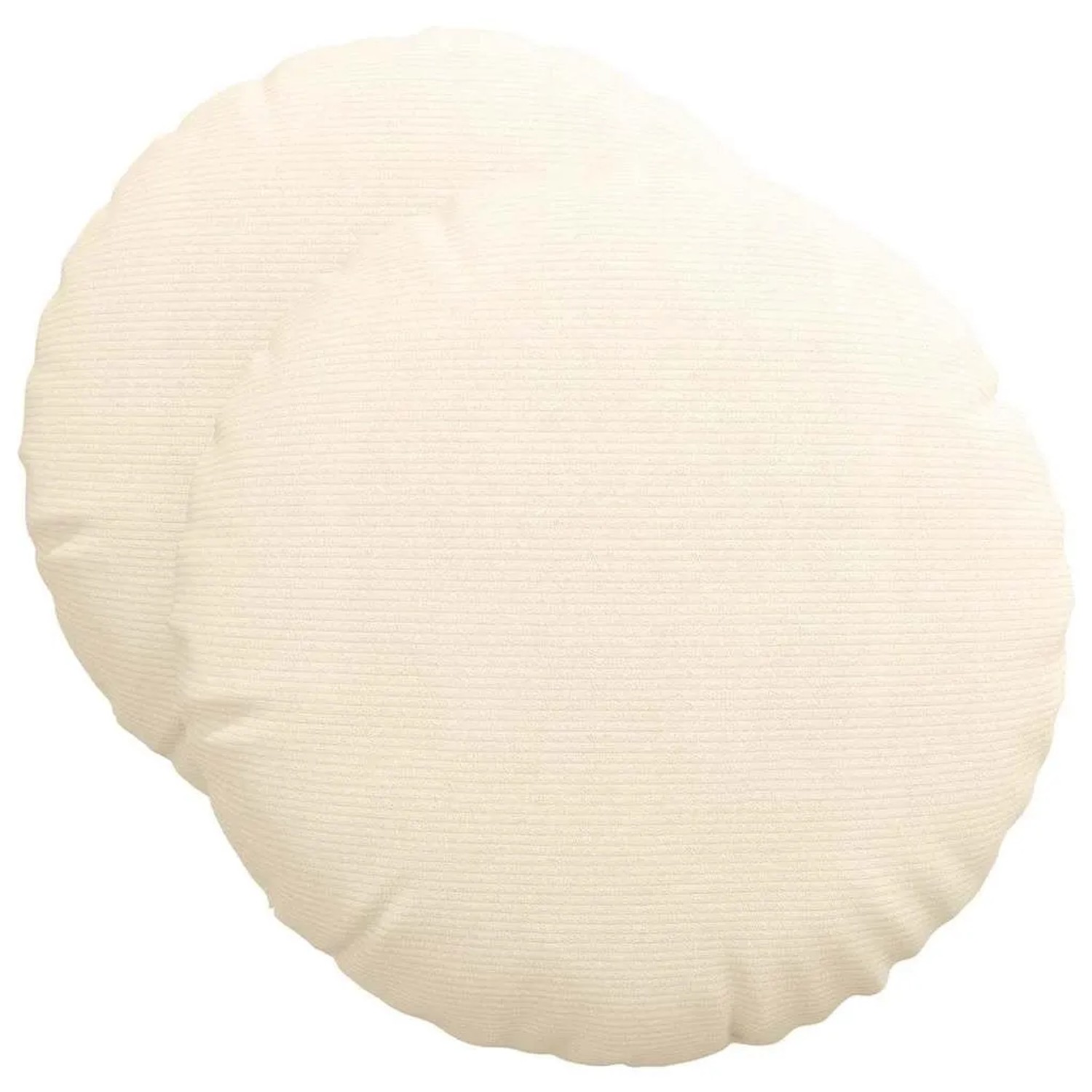 vidaXL Sitzkissen 2 Stk Creme Ø 50 cm Cordstoff 42014188 günstig online kaufen