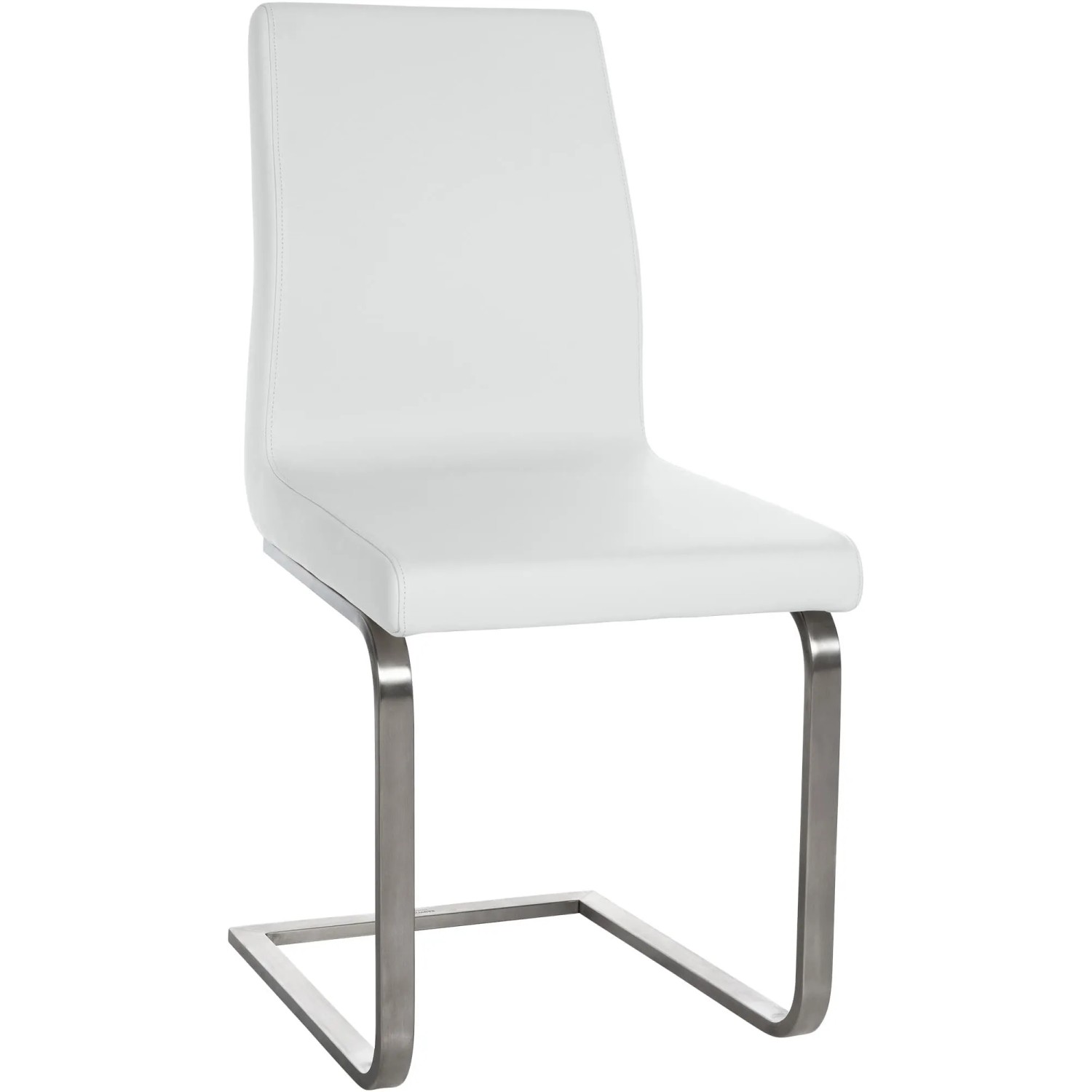 DELUKE Esszimmerstuhl NERAM Kunstleder Weiß 40x50x90cm Essstühle Esszimmerstühle Küchenstühle Wohnzimmerstühle