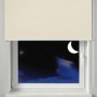Gardinia Verdunkelungsrollo Thermo, creme, 62x180cm, am Fenster mit Nacht-Szene