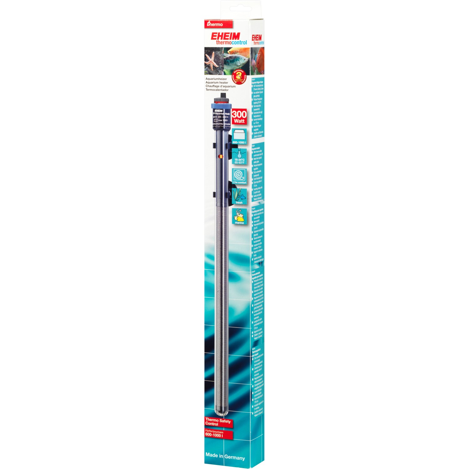 Eheim Aquarium-Heizer Thermocontrol 300 W für Aquarien von 600 l bis 1.000 l