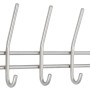 Siro Hakenleiste aus Edelstahl, 460mm lang, mit 6 Haken. Ideal für Garderobe.