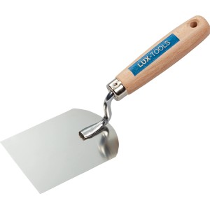 LUX Maurerkelle Classic, 80 mm, mit Holzgriff und rostfreiem Stahlblatt.