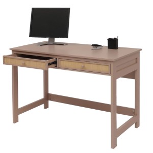 Proregal Schreibtisch HxBxT 78x110x60 cm Schublade Holz Helltaupe Bürotisch Laptoptisch Arbeitstisch