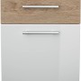 Posseik Bad-Hängeschrank Salona, Eiche hell, 40 cm breit, mit Schublade und Tür.