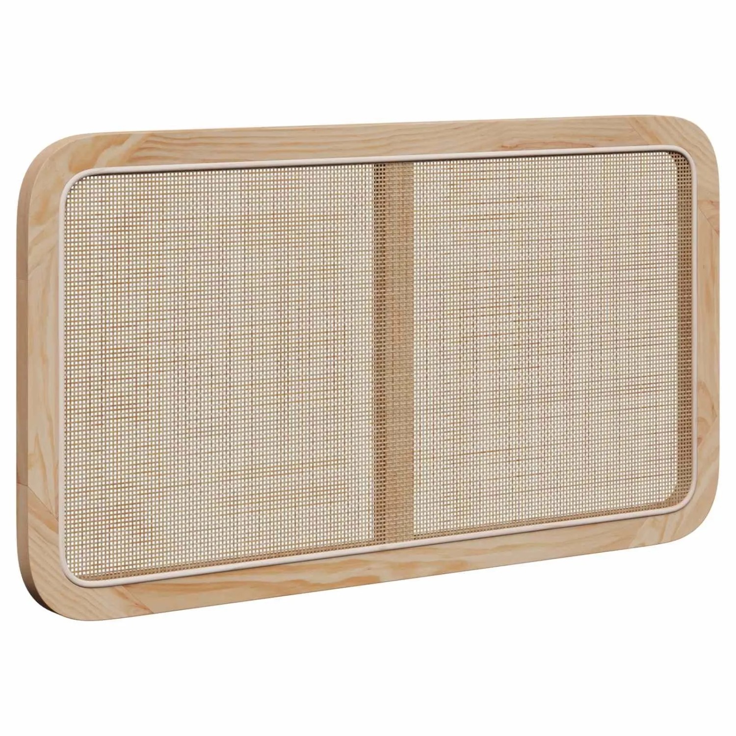 vidaXL Kopfteil mit Kopfteil Natur 100 x 55 x 3 cm Rattan 42011562