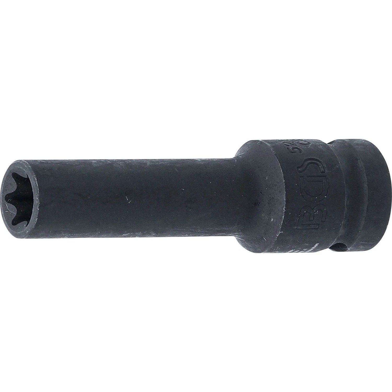 BGS Kraft Steckschlüssel Einsatz E Profil  Tief Antrieb Innenvierkant 12 5 Mm  1 2 Zoll  SW E12 Mm 5204 12