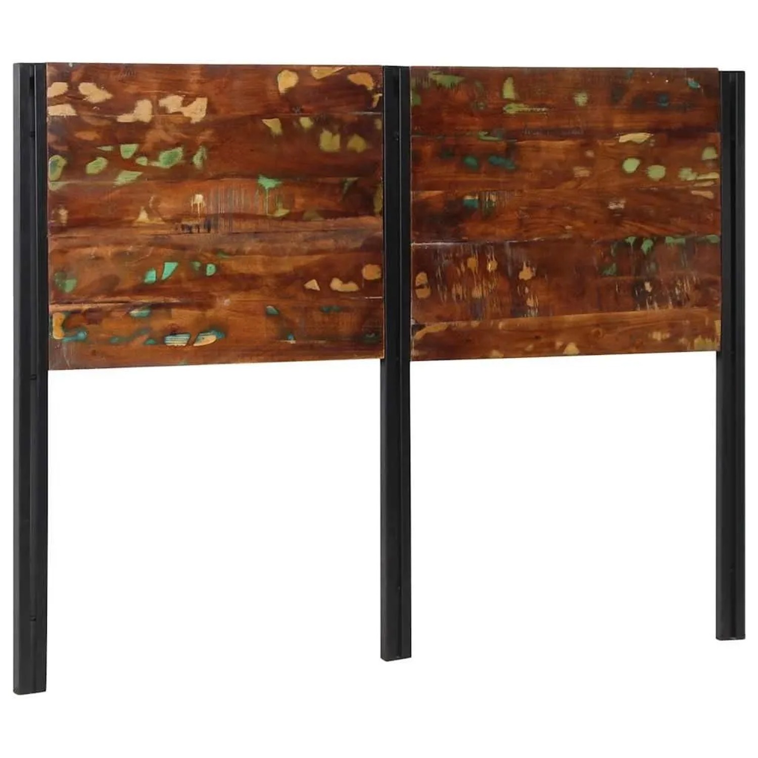vidaXL Kopfteil 140 cm Altholz Massivholz und Eisen 4017550