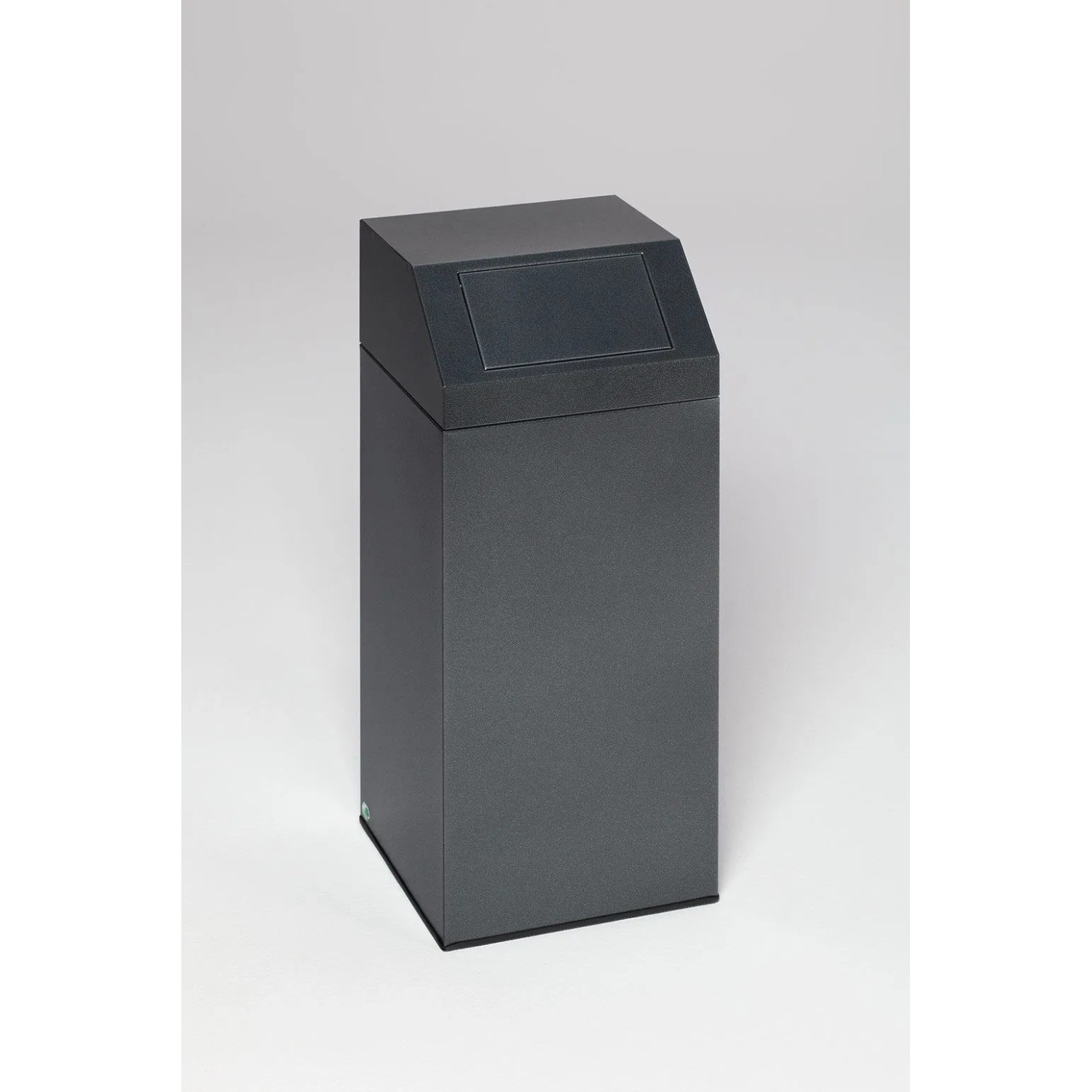 PROREGAL Selbstlöschender Wertstoffsammler Metall 47 Liter HxBxT 79 x 32 x 32 cm Verzinkter Stahl Dunkelgrau