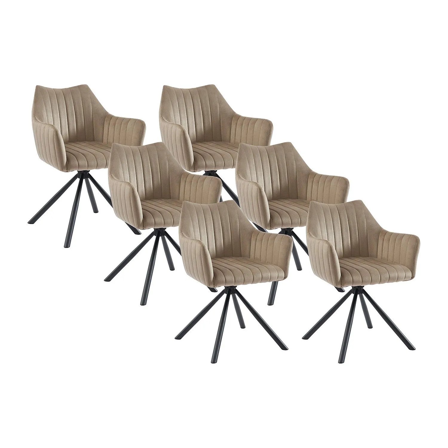 Vente-unique Stuhl Iziali Beige 60 cm