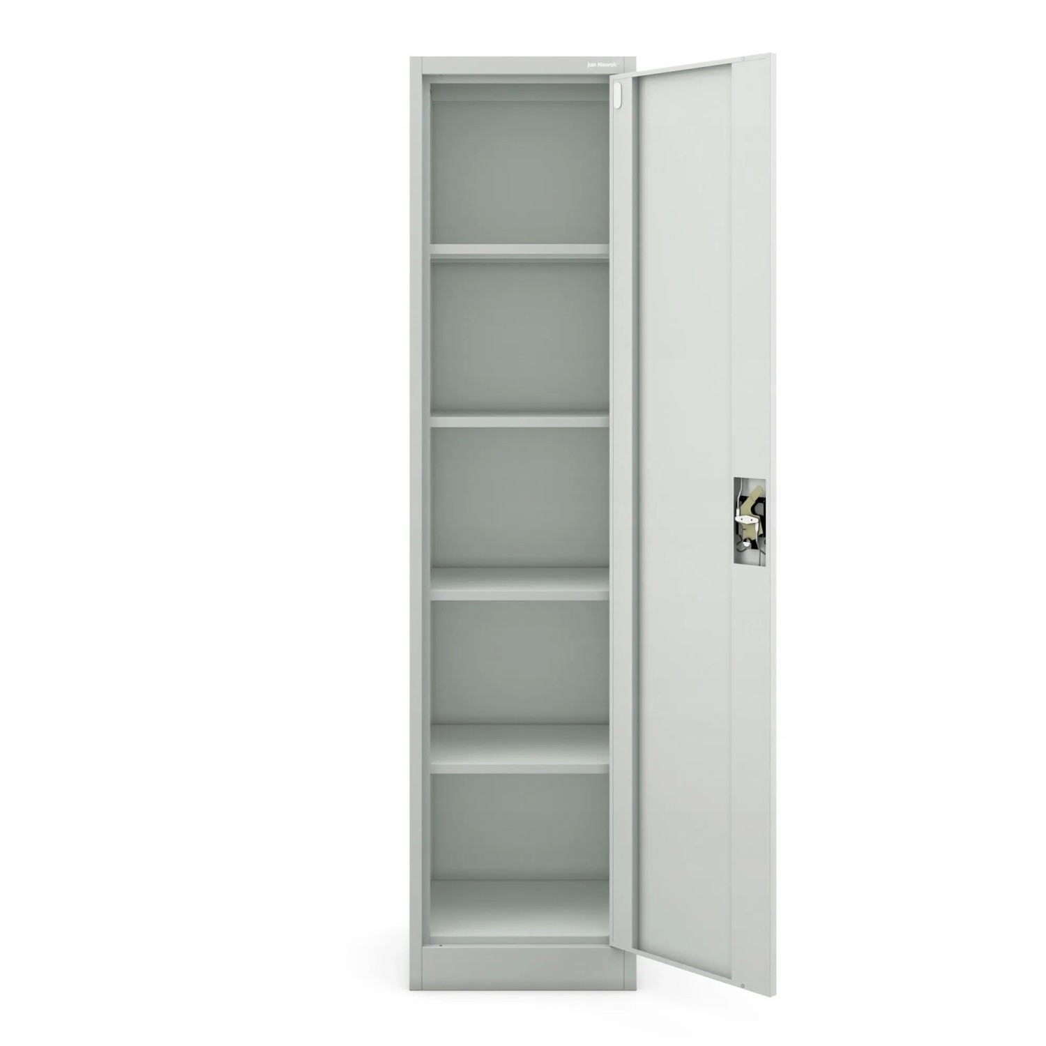 Jan Nowak Büro Aktenschrank ALEX 185 x 45 x 40 cm Grau_6