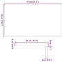 vidaXL Fensterbänke 2 Stk Hellbraun 70x40x2 cm Massivholz Eiche 4009157_10