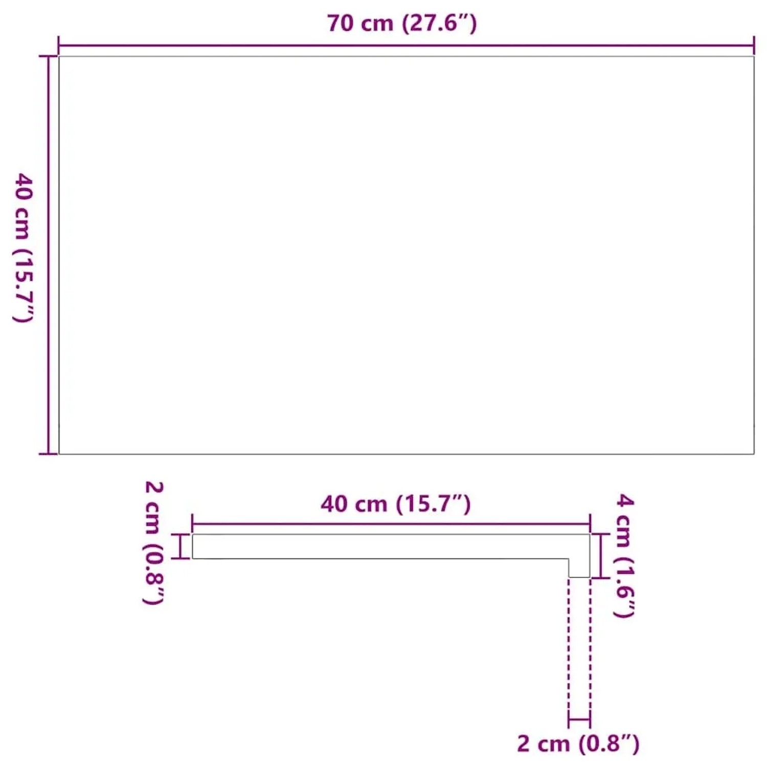 vidaXL Fensterbänke 2 Stk Hellbraun 70x40x2 cm Massivholz Eiche 4009157_10