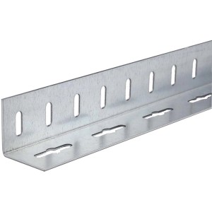 Verzinktes Arcansas Winkelprofil, gleichschenklig, 15x15mm, mit Löchern.