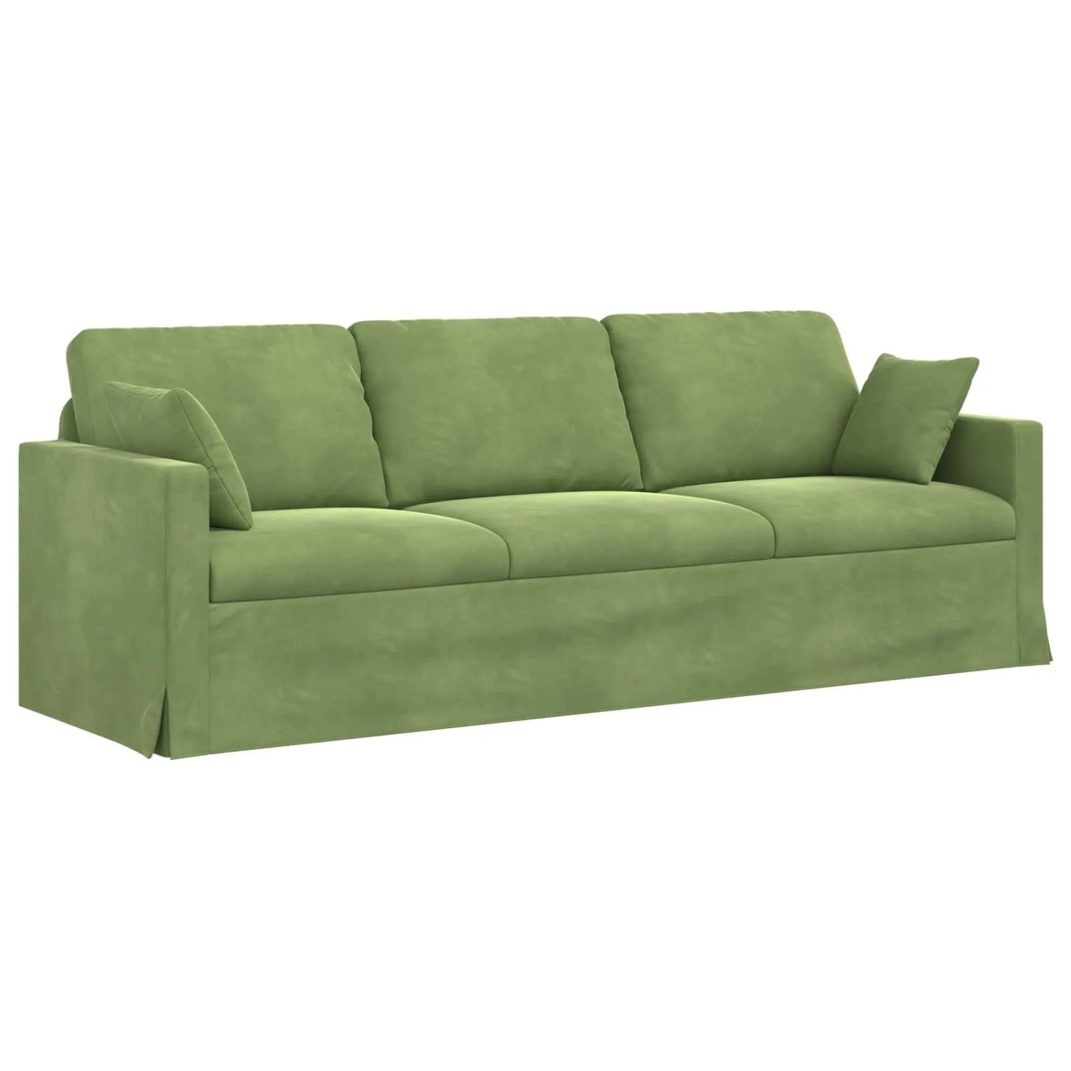 vidaXL Sofa Hellgrün 228 x 78 x 80 cm Samt 42024443