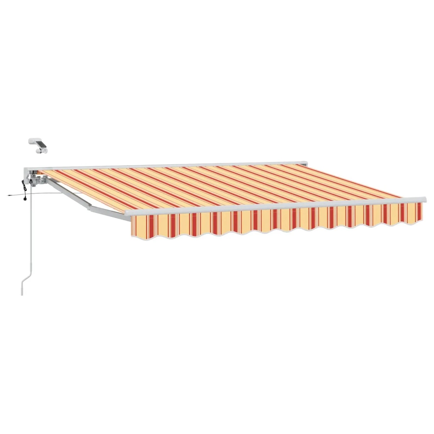vidaXL Elektrische Ausziehbare Markise Gelb und Orange 3,5 x 2 m 3421283