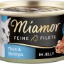 Miamor Katzen-Nassfutter Thunfisch & Shrimps, 100g Dose mit Filetstückchen in Jelly.