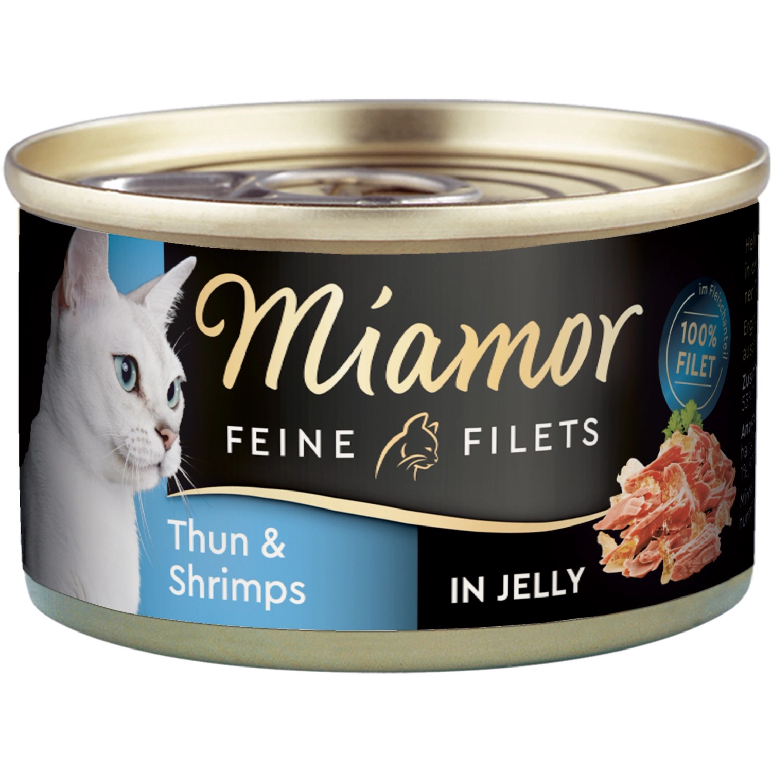 Miamor Katzen-Nassfutter Feine Filets in Jelly Thunfisch und Schrimps 100 g