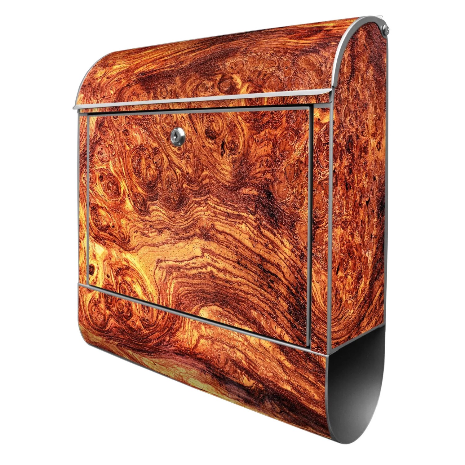 Banjado Design Briefkasten Silber Pulverbeschichtet 39x47x14cm 2 Schlüssel günstig online kaufen