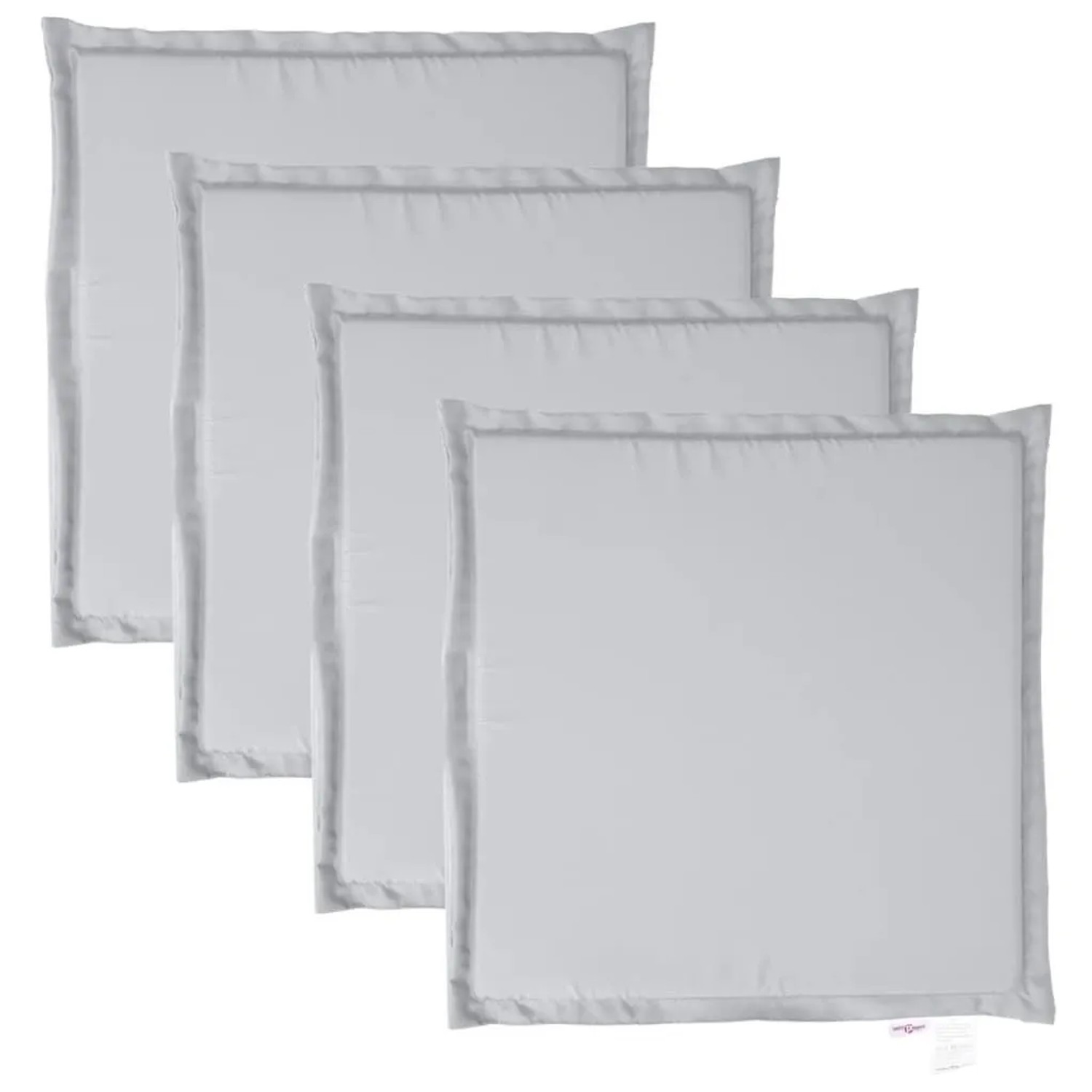 vidaXL Garten-Sitzkissen 4 Stk Hellgrau 45x45x2 cm Quadratisch 847727 günstig online kaufen