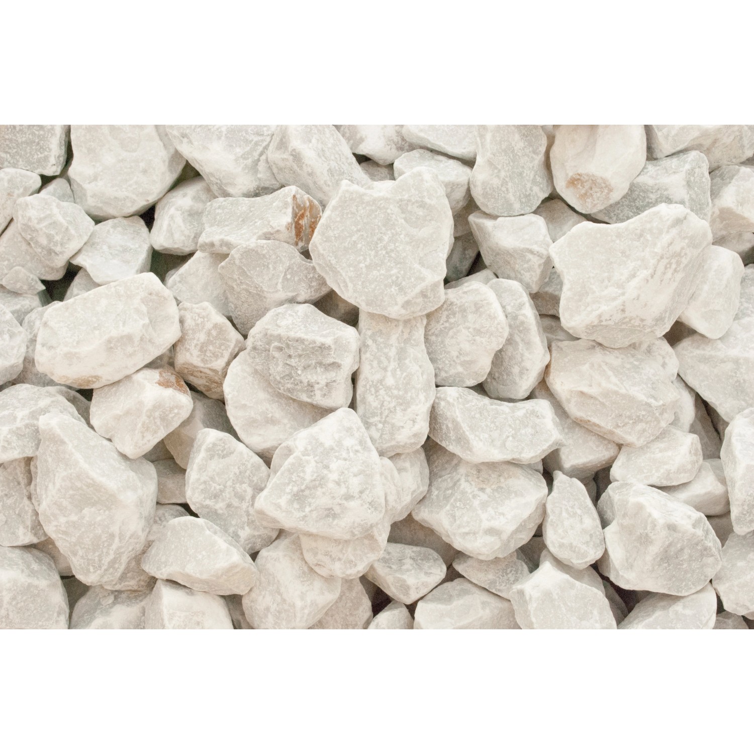 Marmorbruch Carrara Weiß 25 - 50 mm 1000 kg Big-Bag