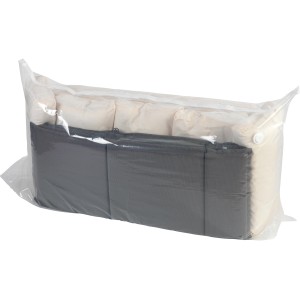 Wenko Vakuumbeutel Jumbo Cube XXL mit Textilien, platzsparende Aufbewahrung.