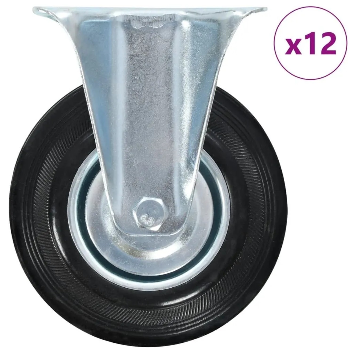 vidaXL 12 Stk Bockrollen 125 mm 277967