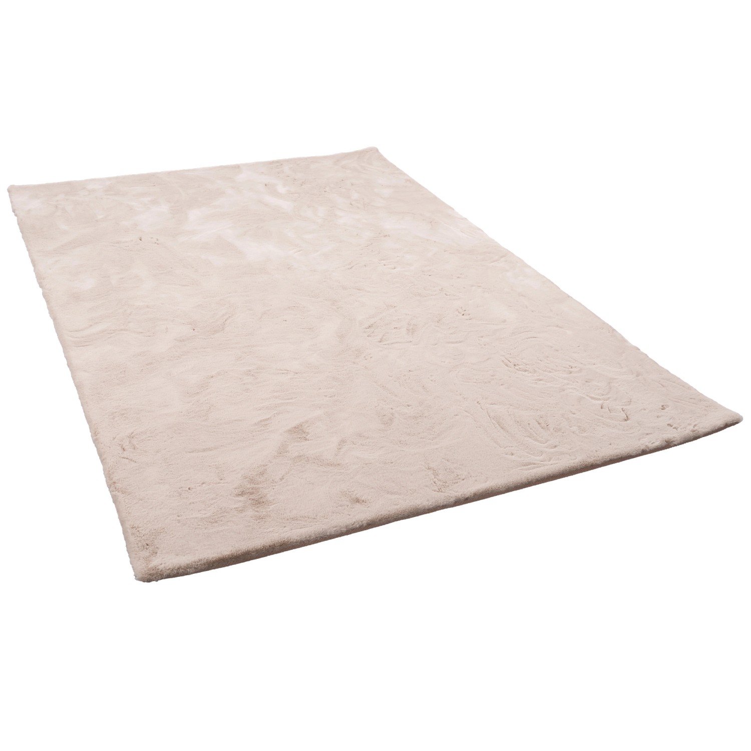 Pergamon Luxus Super Soft Fellteppich Plush Beige 120x170cm günstig online kaufen