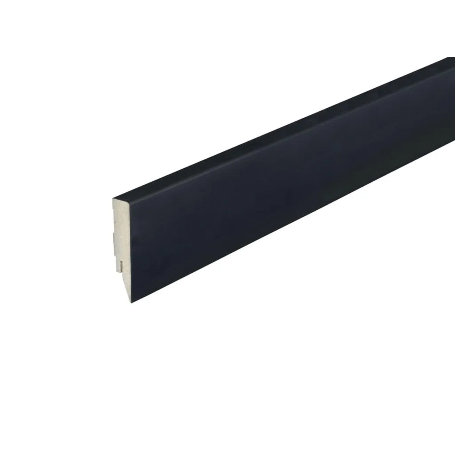 PROFI Sockelleiste Topline MDF-Kern Schwarz Matt Dekor