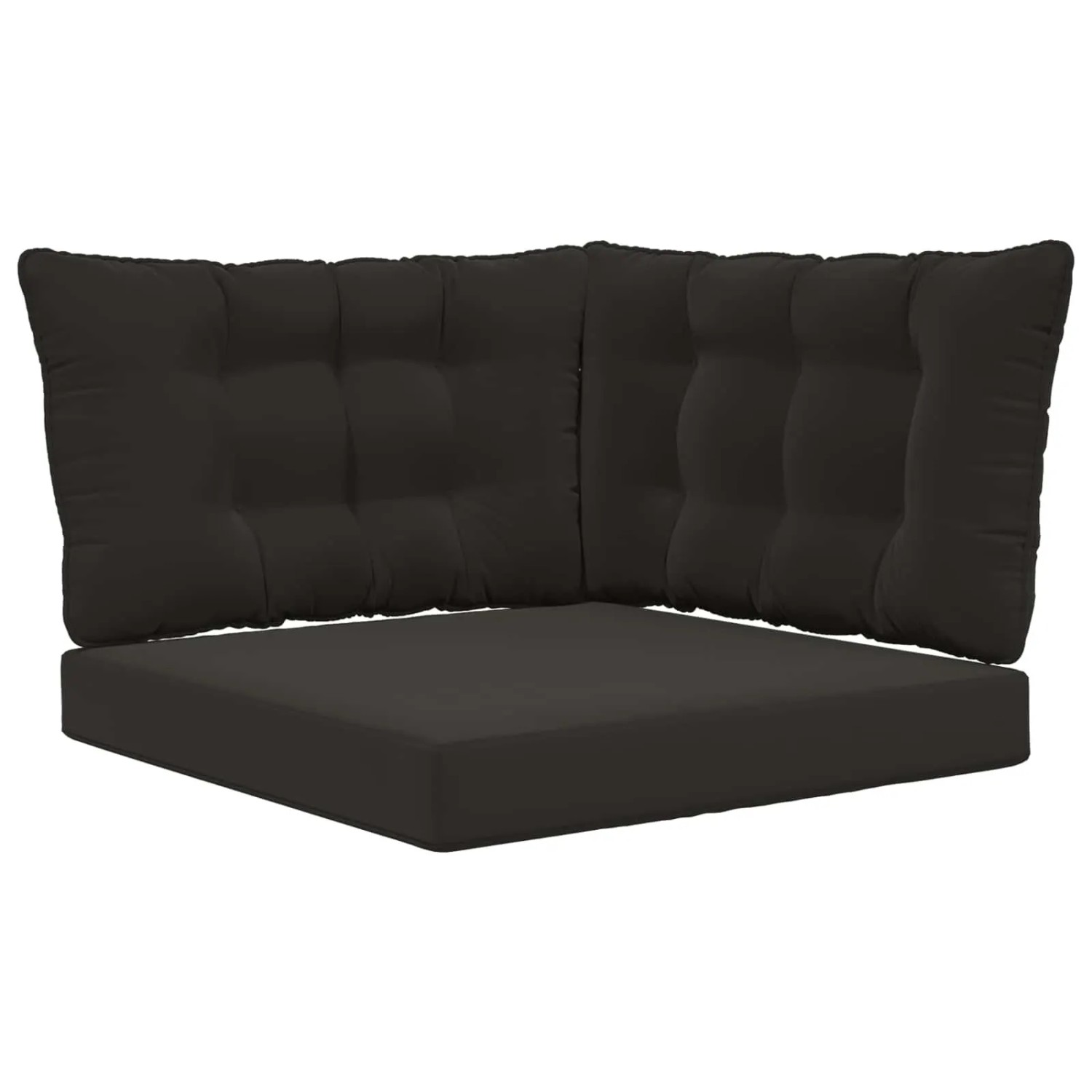 vidaXL Sofakissen für Draußen 3-Tlg Schwarz Polyester 900921