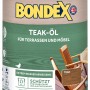 Dose Bondex Teak-Öl 750ml für Terrassen und Möbel, schützt und pflegt Holz, vermindert Rissbildung.