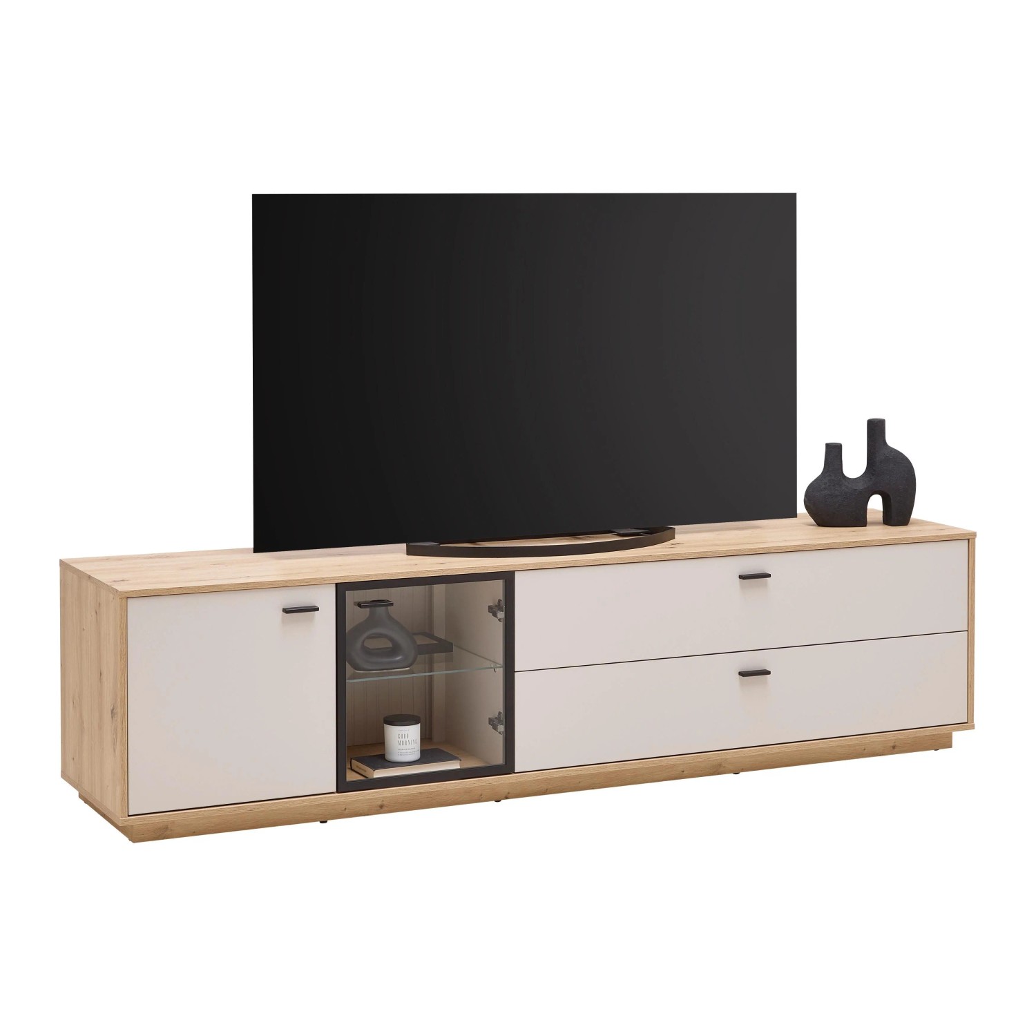 Premium Living TV-Element Cremona Kaschmir/Eiche Artisan