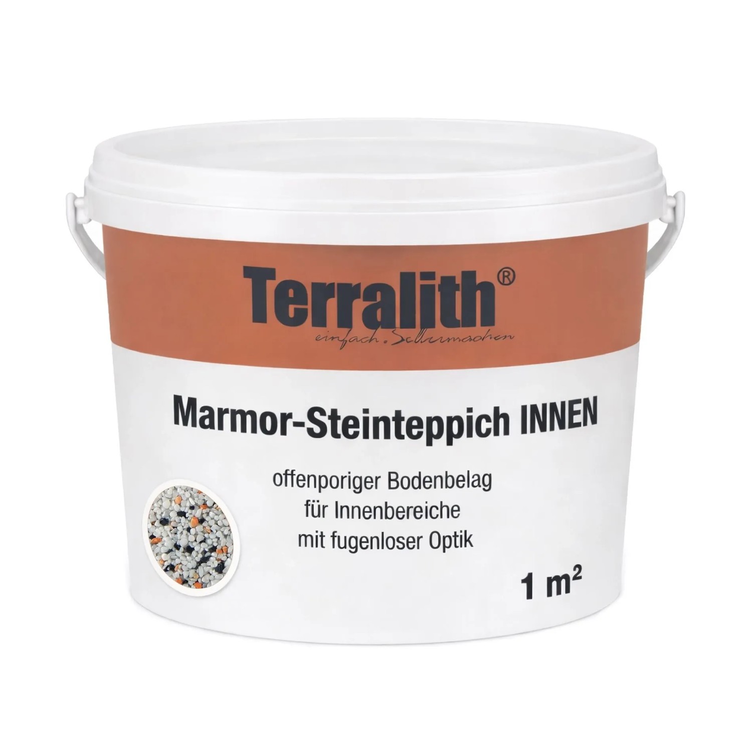 Terralith Marmor Steinteppich Mix Palermo für 1 m² Innen Fein 2-4 mm