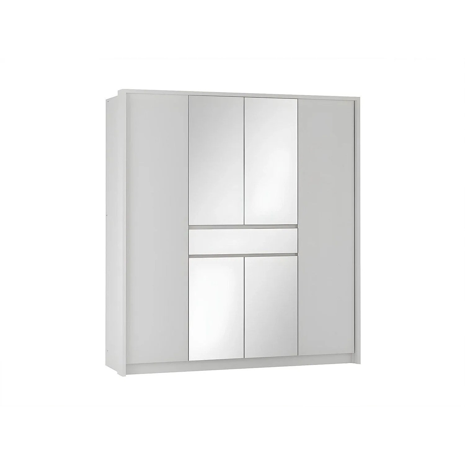 Vente-unique Kleiderschrank Zadia Weiß 200 cm