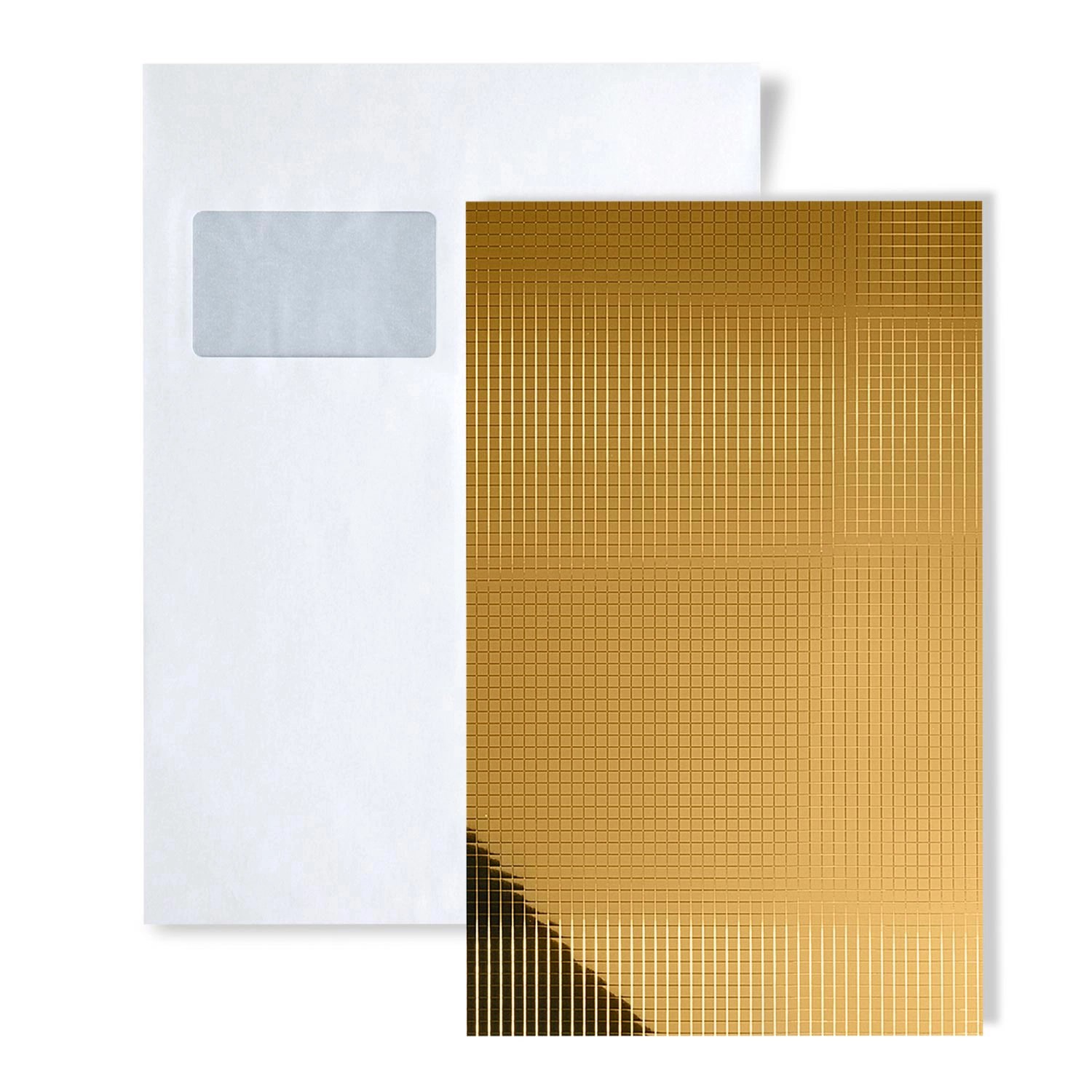 Wallface 1 MUSTERSTÜCK S-27374 DIN A5 Wandpaneel Muster GOLD 10X10 günstig online kaufen
