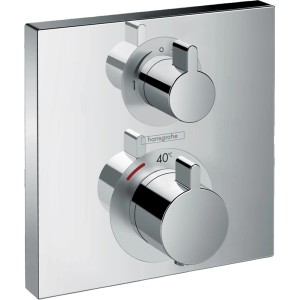 Hansgrohe Ecostat Square Unterputz Thermostat für 2 Verbraucher, Chrom.